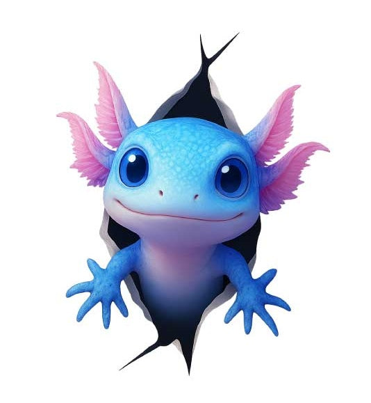 Motiv " Axolotl Blue " ArtNr.: KFA